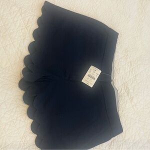 Crewcuts Dark Blue Scalloped Hem High Waist Shorts